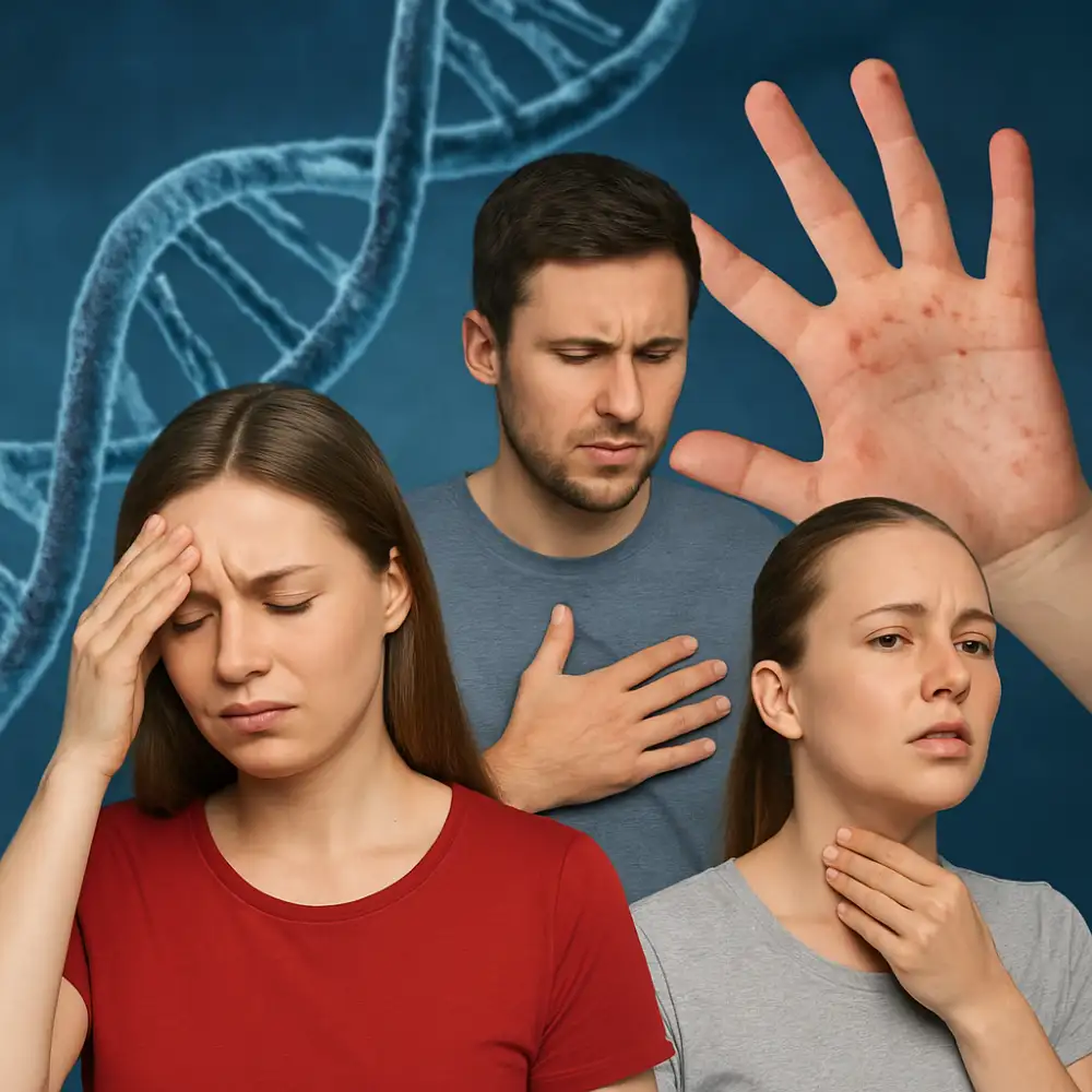 dna příznaky