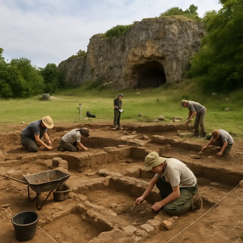 býčí skála archeologie
