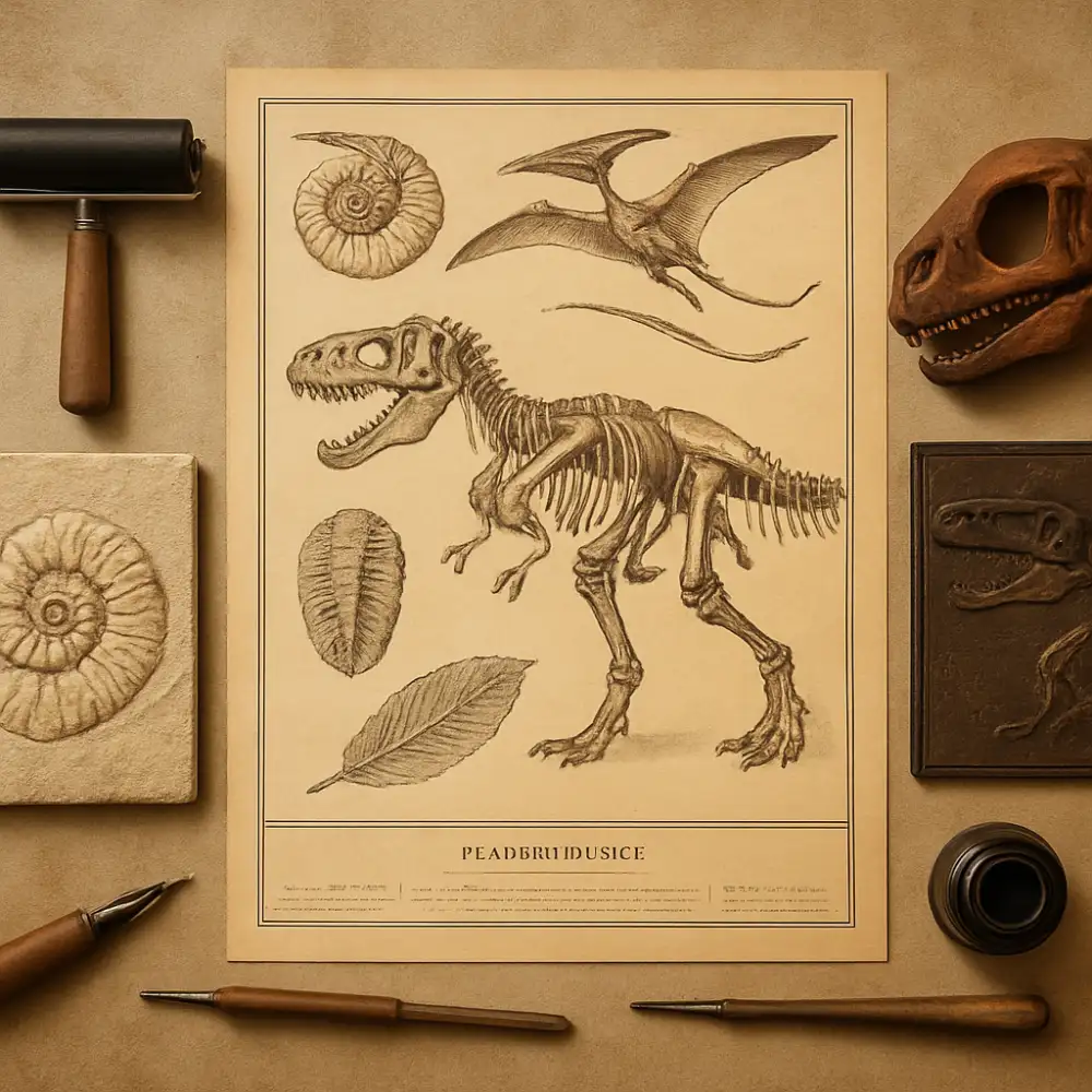 plakát paleontologie