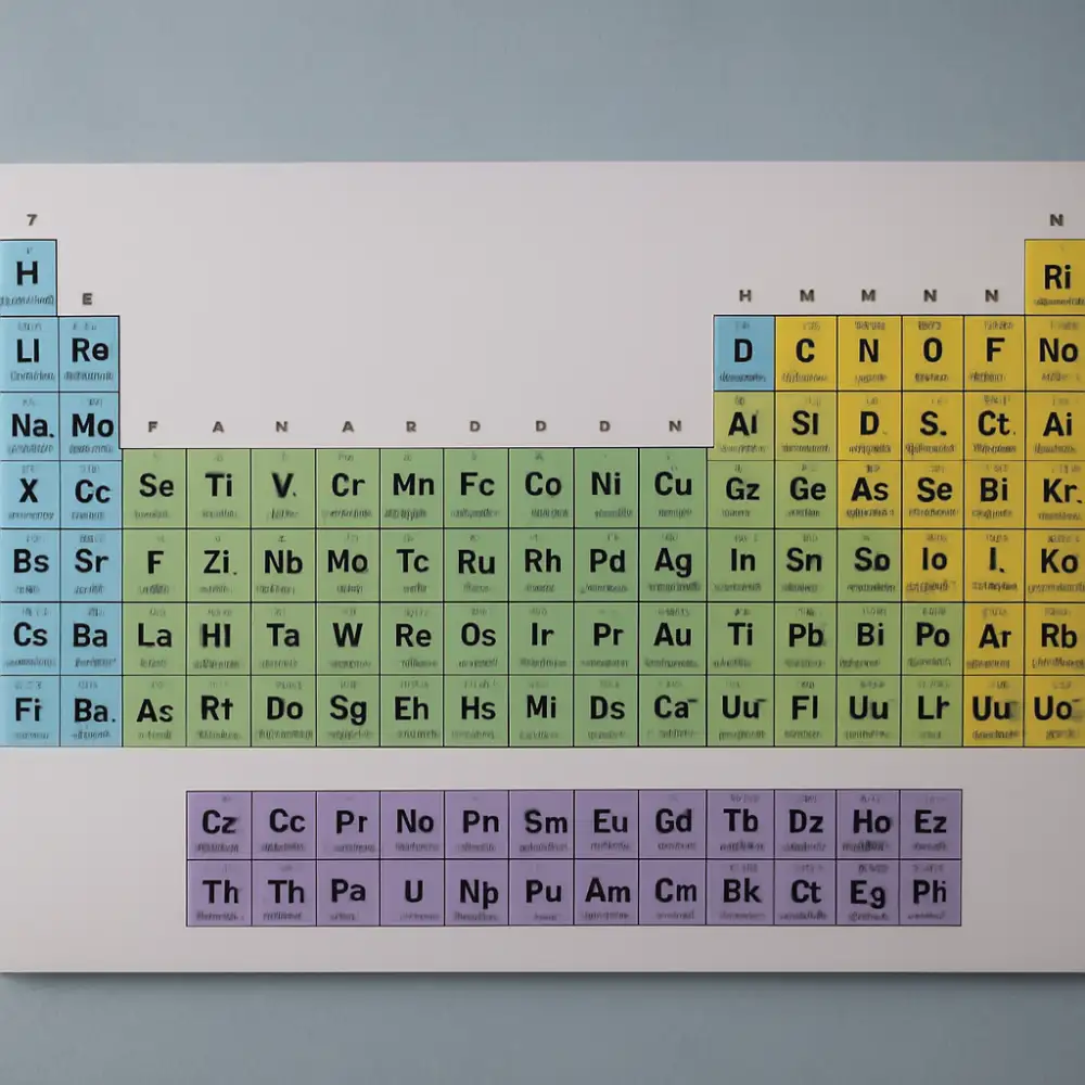 tabulka prvků chemie