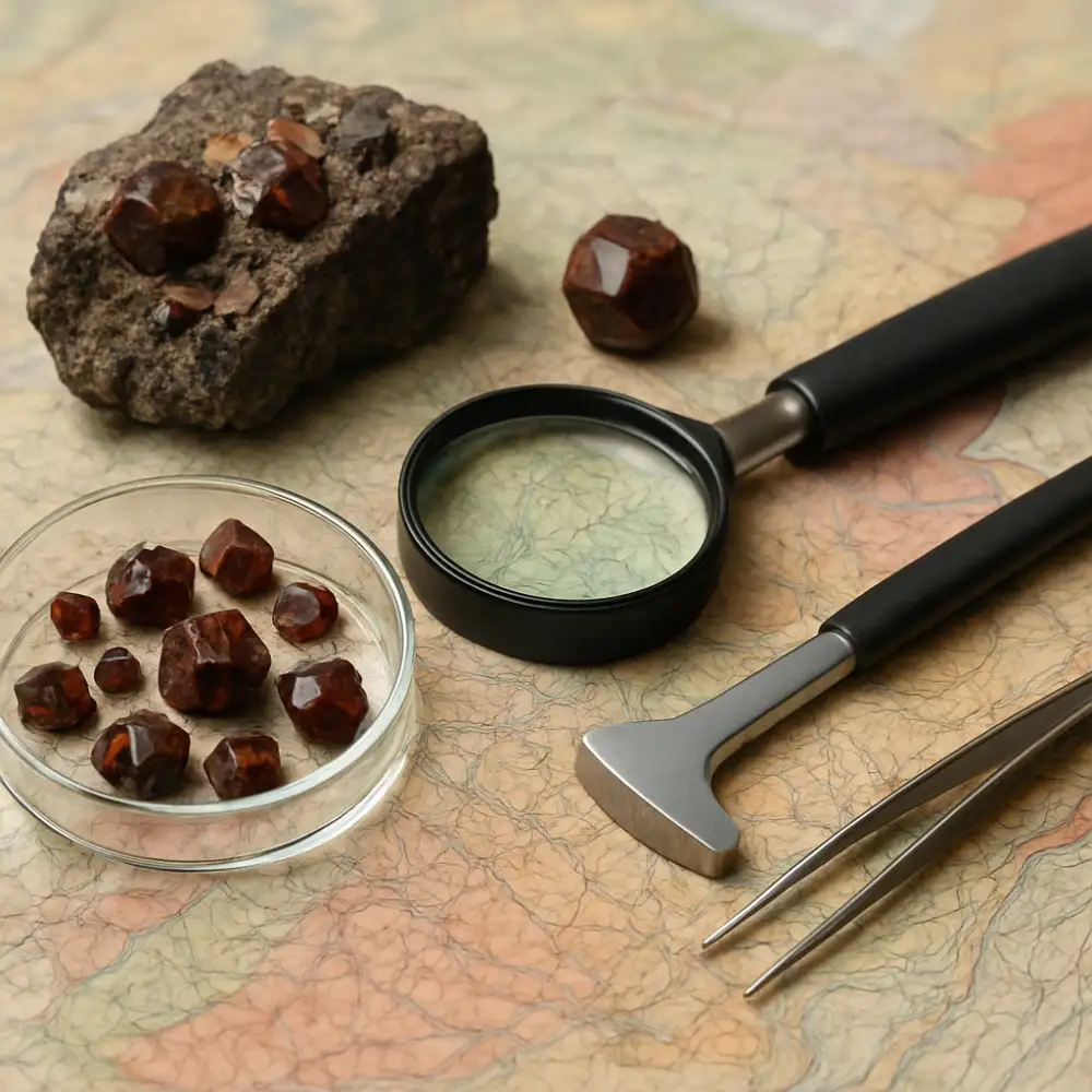 jesenicky granát geologie