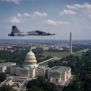 Nasa Oslaví 250 Let Usa Přeletem F-5 Tiger Nad Washingtonem