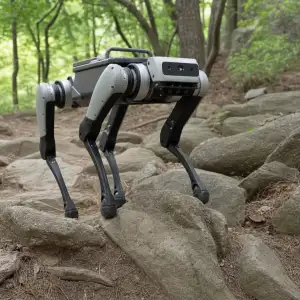 Čtyřnohý Robot Kaist Hound Se Učí Přizpůsobovat Chůzi Terénu Jako Zvířata
