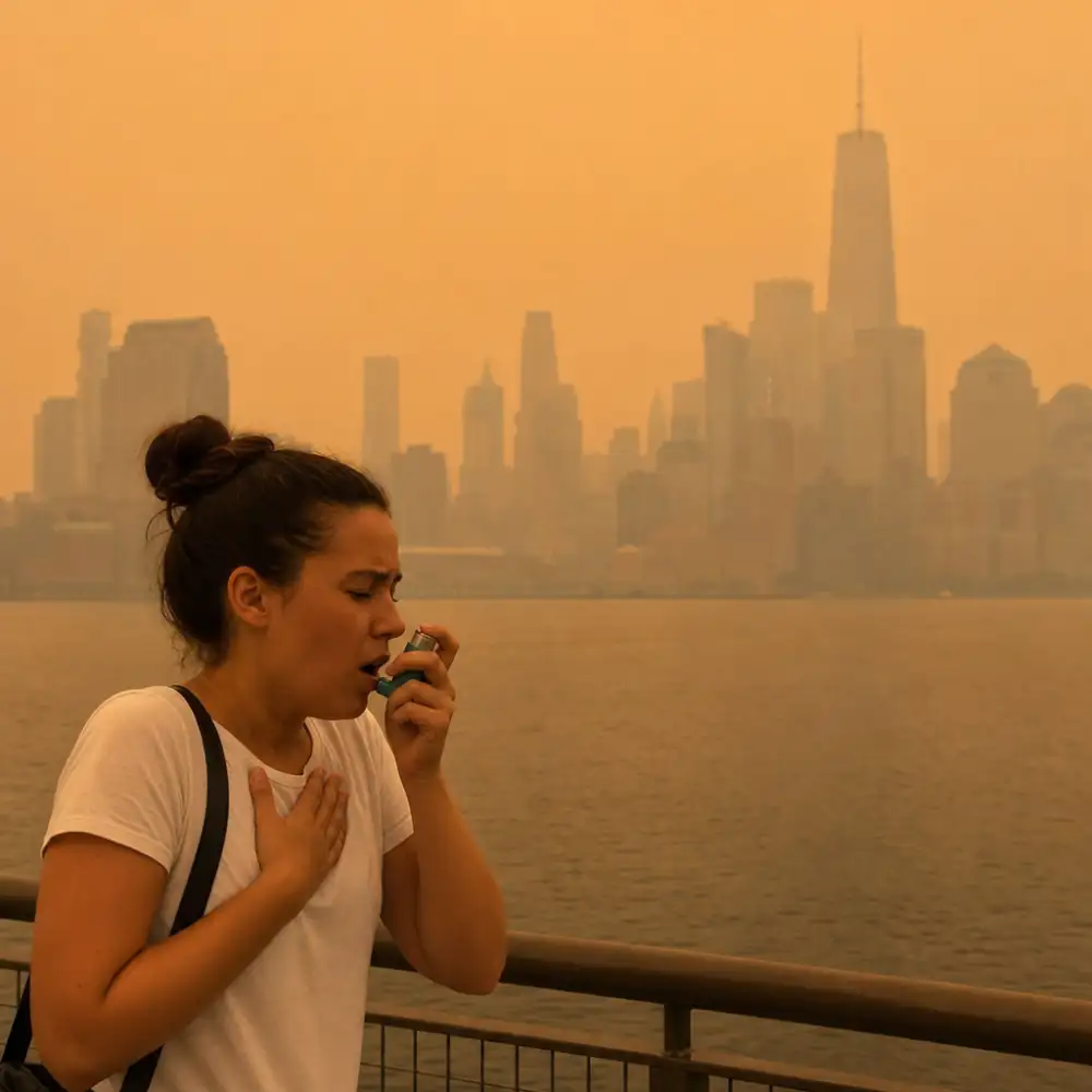 Kouř Z Kanadských Požárů Zvýšil Počet Astmatických Záchvatů V New Yorku O 31 Procent