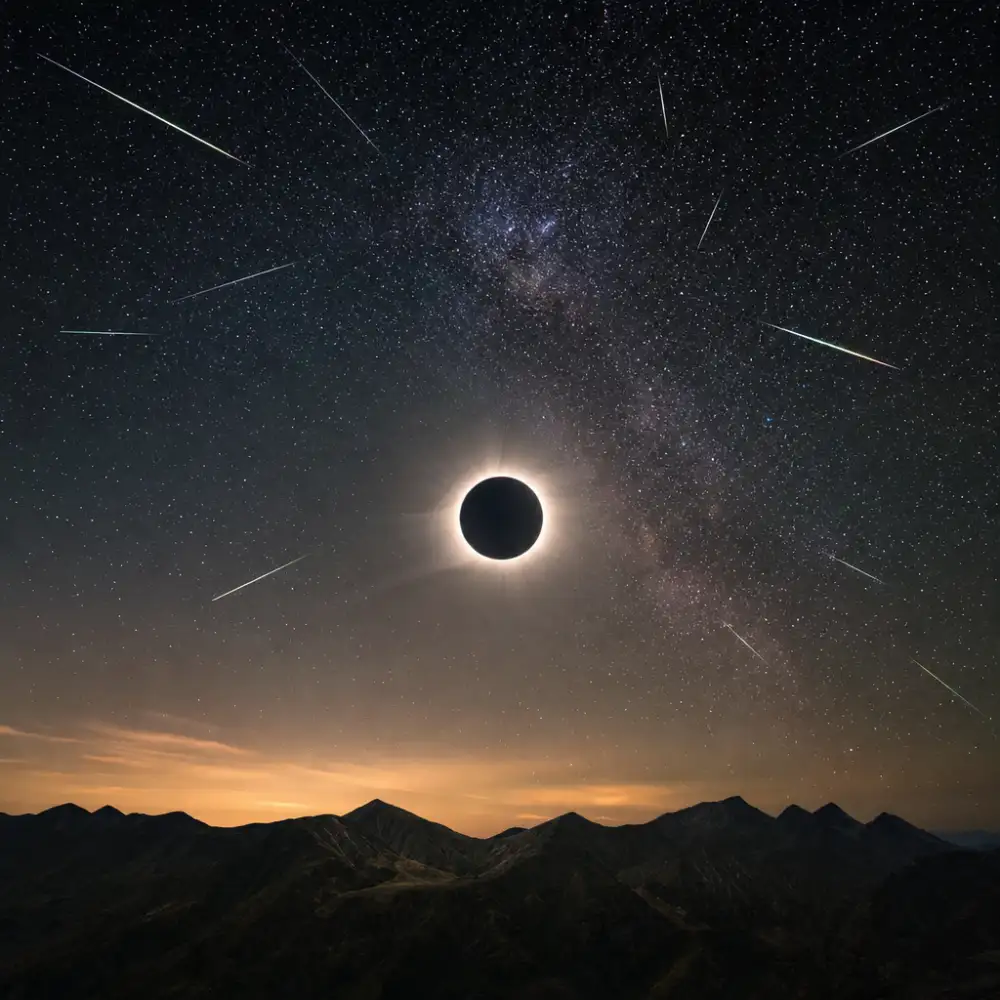 Srpen 2026 Přinese Úplné Sluneční Zatmění I Vrchol Meteorického Roje Perseidy