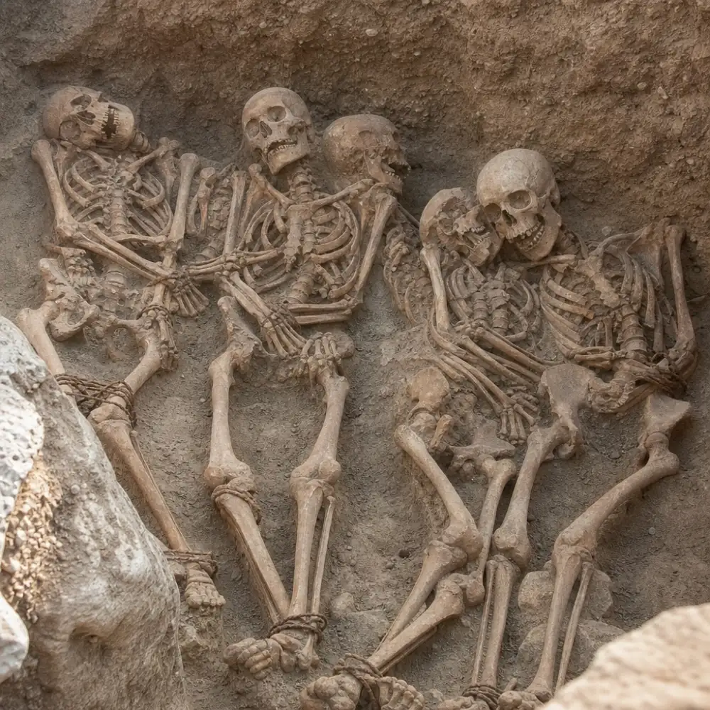 Archeologové Odkryli U Atén Hromadný Hrob Se Spoutanými Muži