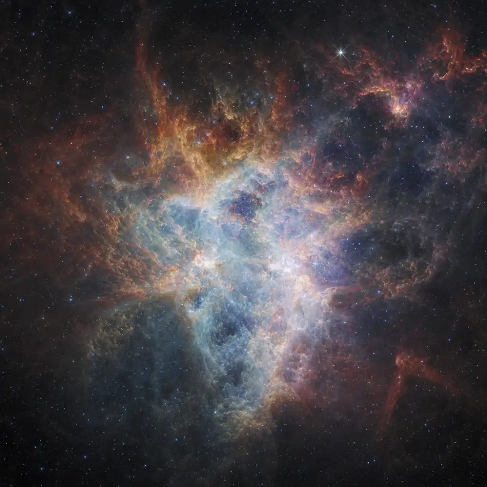 Nasa Zveřejnila Nový Kombinovaný Snímek Tarantulí Mlhoviny Z Několika Teleskopů