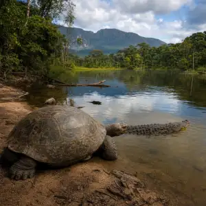 Vědci Popsali Pravěké Jezero V Jižní Americe S Obřími Želvami A Krokodýly
