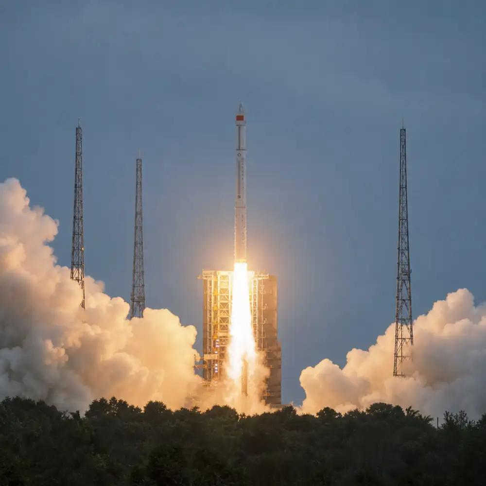 Čína Vypustila Sondu Chang'e-7 K Jižnímu Pólu Měsíce Pro Hledání Vodního Ledu