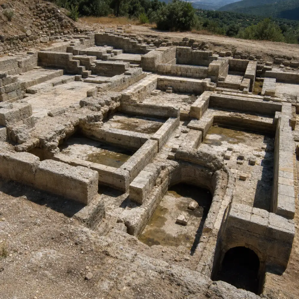 Archeologové Odkryli Frigidarium Se Studenými Bazény V Antickém Komplexu Sanctuary