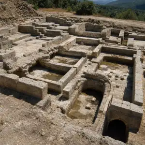 Archeologové Odkryli Frigidarium Se Studenými Bazény V Antickém Komplexu Sanctuary
