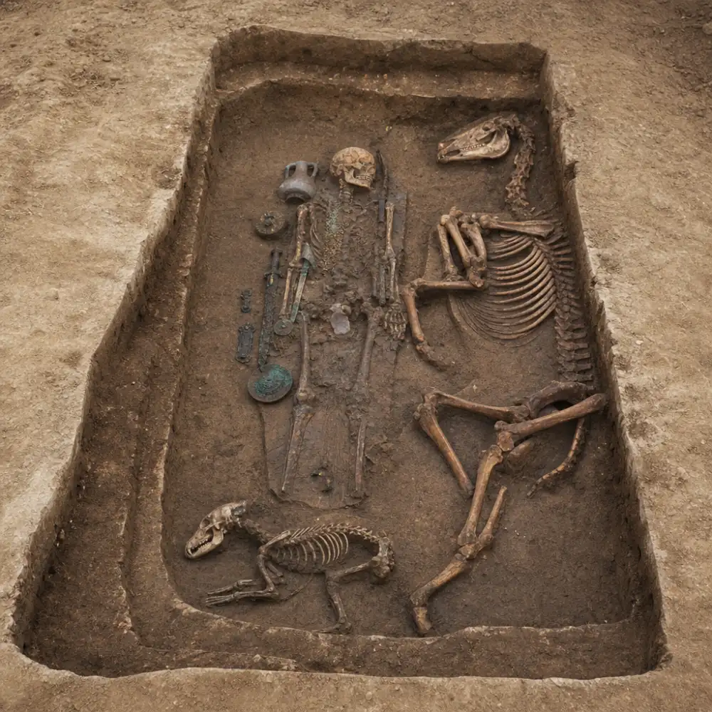 Archeologové Odkryli U Suzdalu Vzácný Hrob Šlechtice S Koněm A Psem Z 10. Století