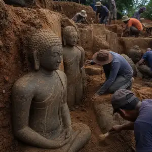 Archeologové Na Srí Lance Objevili Sochy Buddhy, Detaily Nálezu Zatím Nejsou Známy