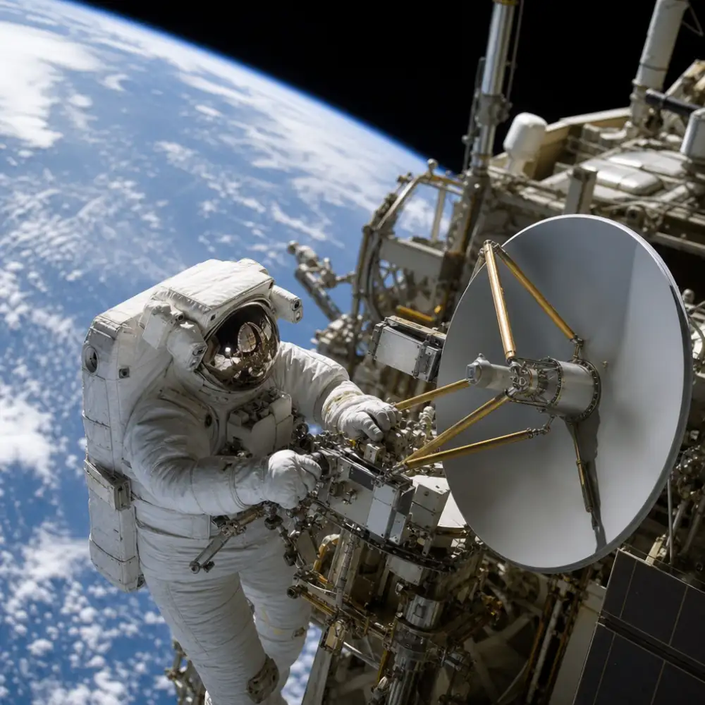 Astronauti Dokončili Opravu Antény Iss A Obnovili Spojení Se Zemí