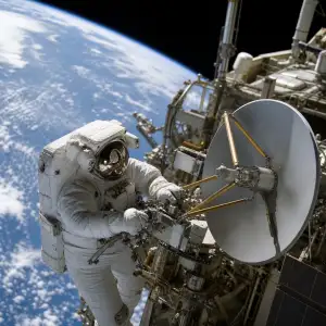 Astronauti Dokončili Opravu Antény Iss A Obnovili Spojení Se Zemí