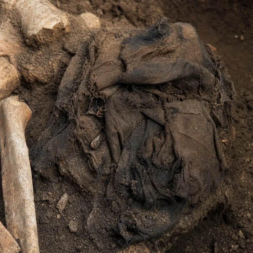 Archeologové Objevili 1300 Let Staré Textilní Fragmenty V Hrobě Vikingské Ženy