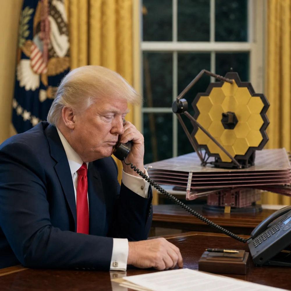 Trump Telefonicky Poblahopřál Nasa K Dalekohledu, Který Dříve Chtěl Zrušit