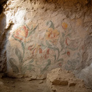 V Uzbekistánu Objevili Archeologové Starověkou Nástěnnou Malbu S Květinovými Motivy