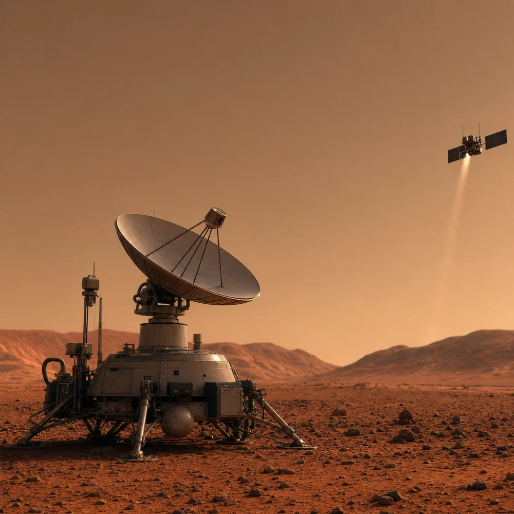 Nasa Svěřila Blue Origin Výstavbu Nové Telekomunikační Sítě Pro Mars Do Roku 2028