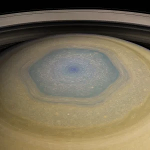 Hubbleův Teleskop Objevil Na Jižním Pólu Saturnu Nový Desetiúhelníkový Atmosférický Útvar