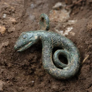 Archeologové V Rusku Objevili Středověký Přívěsek Ve Tvaru Hadice S Ochrannou Symbolikou