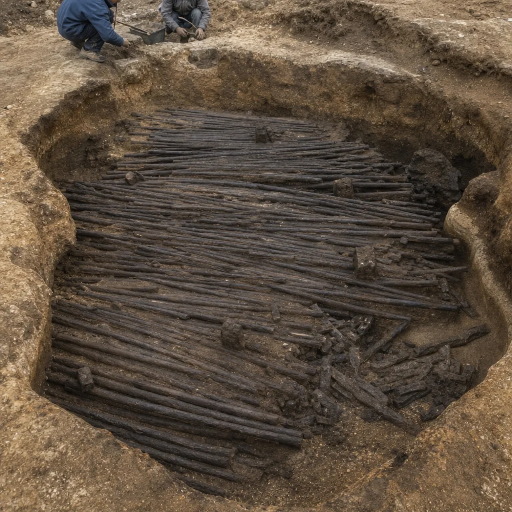V Rakouském Deinhamu Objevili Archeologové Největší Depot Železných Tyčí V Evropě