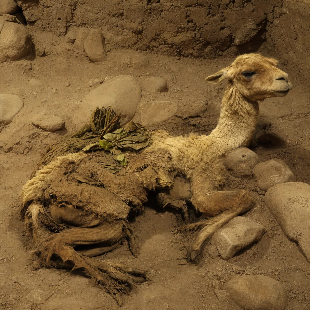V Peruánském Tambo Viejo Objevili Archeologové Obětované Lamy S Listy Koky Ve Vlně