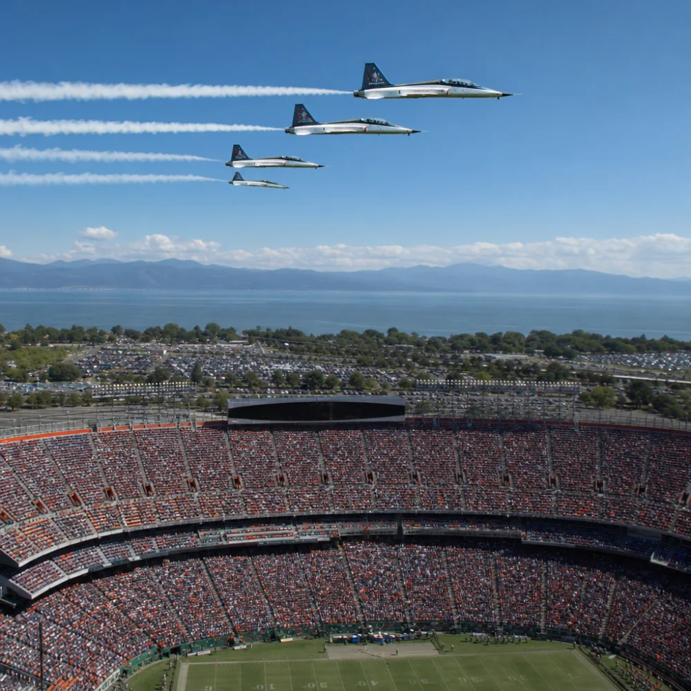 Nasa Přelétla S Letouny F-5 Nad Zápasem Nfl A Představila Program Artemis