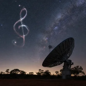 Astronomové Zkoumají Záhadnou Rádiovou Formaci Treble Clef Připomínající Houslový Klíč