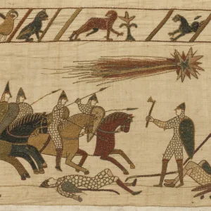 Bayeux Gobelín Zachycuje Halleyovu Kometu Z Roku 1066 Jako Předzvěst Neštěstí