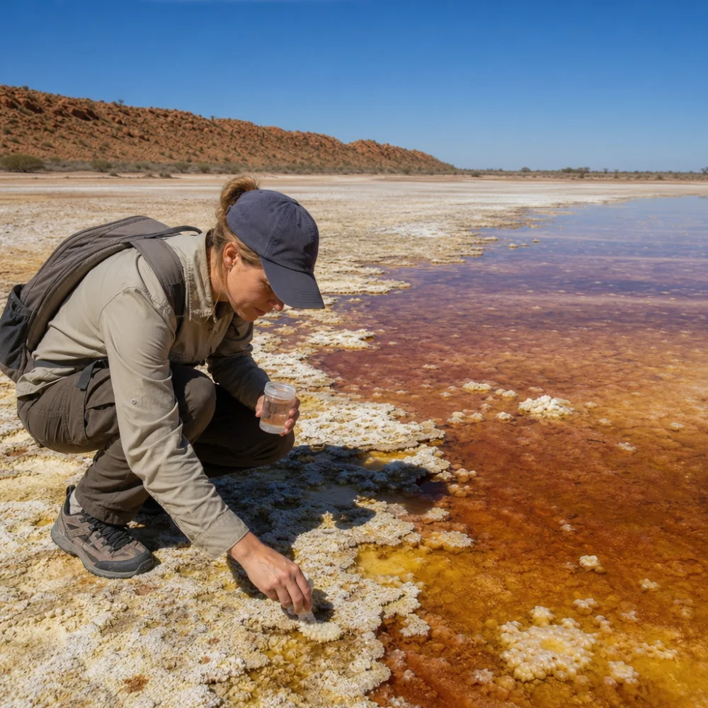 Geoložka Zkoumá Extrémně Kyselá A Slaná Jezera V Západní Austrálii