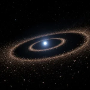 Vlt Objevil Kolem Bílého Trpaslíka Dvojitý Disk Úlomků S Mezerou