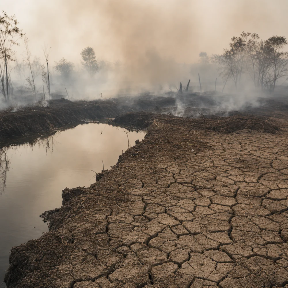 Indonésii Sužují Rozsáhlé Požáry Rašelinišť, El Niño Zhoršuje Sucho